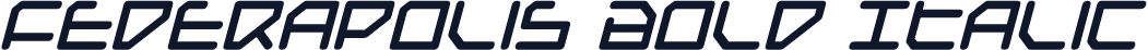 Federapolis Bold Italic