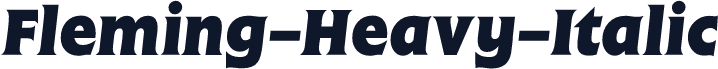 Fleming-Heavy-Italic
