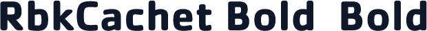 RbkCachet Bold  Bold