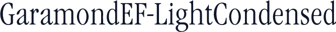 GaramondEF-LightCondensed