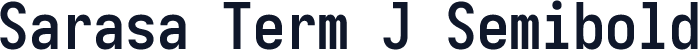 Sarasa Term J Semibold