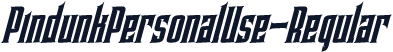 PindunkPersonalUse-Regular