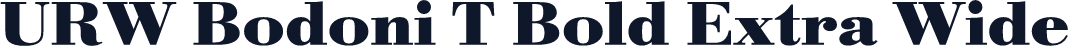 URW Bodoni T Bold Extra Wide