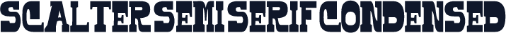 Scalter Semi Serif Condensed