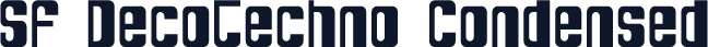 SF DecoTechno Condensed