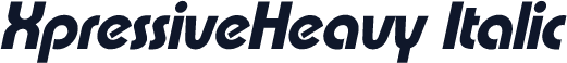 XpressiveHeavy Italic