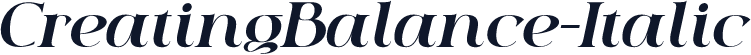 CreatingBalance-Italic