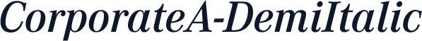 CorporateA-DemiItalic