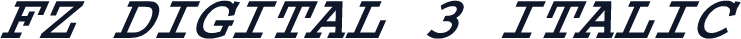 FZ DIGITAL 3 ITALIC