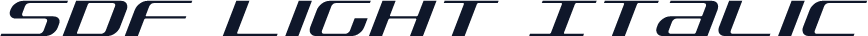 SDF Light Italic