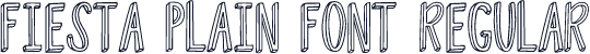 Fiesta Plain Font Regular