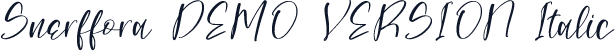 Snerffora DEMO VERSION Italic