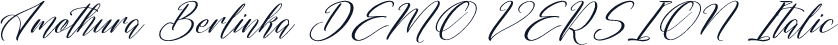 Amothura Berlinka DEMO VERSION Italic