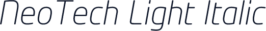 NeoTech Light Italic