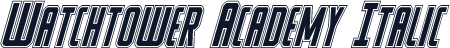 Watchtower Academy Italic