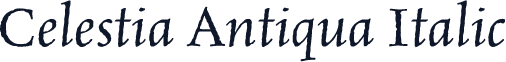 Celestia Antiqua Italic