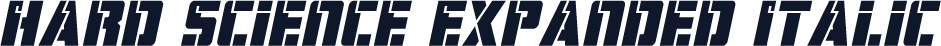 Hard Science Expanded Italic