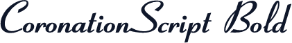 CoronationScript Bold