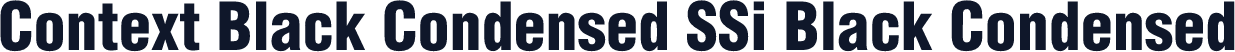 Context Black Condensed SSi Black Condensed