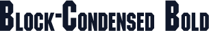 Block-Condensed Bold
