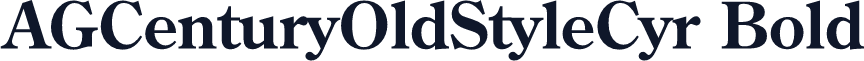 AGCenturyOldStyleCyr Bold