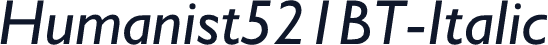Humanist521BT-Italic