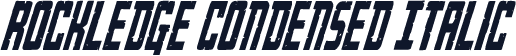 Rockledge Condensed Italic