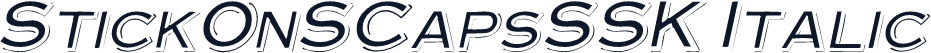 StickOnSCapsSSK Italic