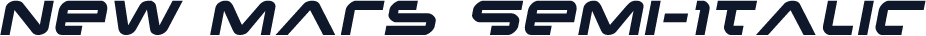 New Mars Semi-Italic