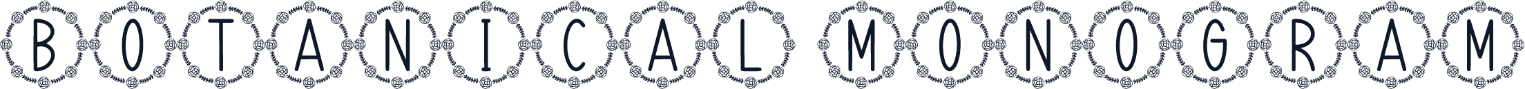 Botanical Monogram