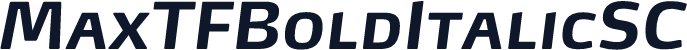 MaxTFBoldItalicSC