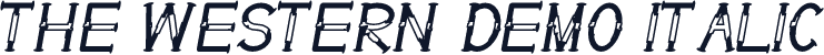 The Western Demo Italic