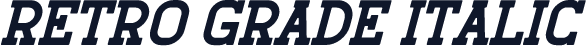 Retro Grade Italic