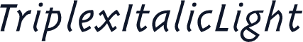 TriplexItalicLight