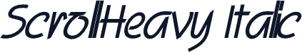 ScrollHeavy Italic