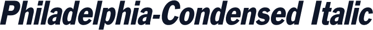 Philadelphia-Condensed Italic