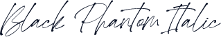 Black Phantom Italic
