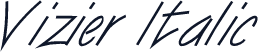 Vizier Italic