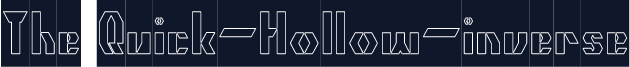 The Quick-Hollow-inverse