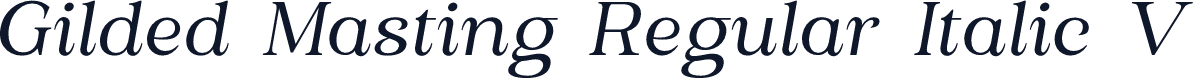 Gilded Masting Regular Italic V1
