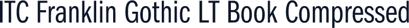ITC Franklin Gothic LT Book Compressed