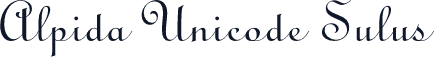 Alpida Unicode Sulus