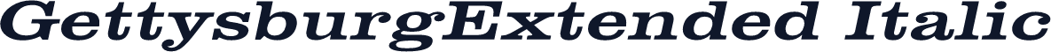 GettysburgExtended Italic