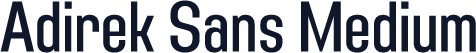 Adirek Sans Medium