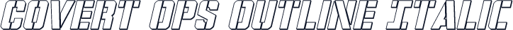 Covert Ops Outline Italic