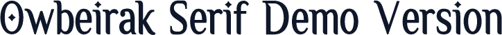 Owbeirak Serif Demo Version