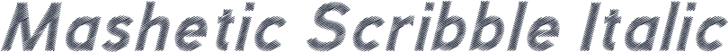 Mashetic Scribble Italic