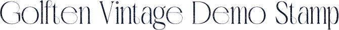 Golften Vintage Demo Stamp