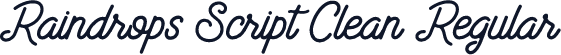Raindrops Script Clean Regular