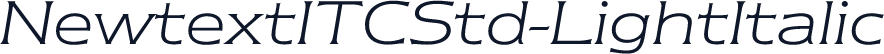 NewtextITCStd-LightItalic